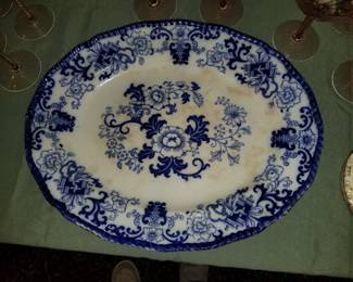 Vintage Flow Blue Plate