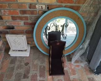 Water Fountain,  Wood and Rope Mirror , Wine Rack