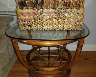 Vintage Table and Basket