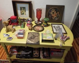 Vintage Wooden Table , Miscellaneous Items