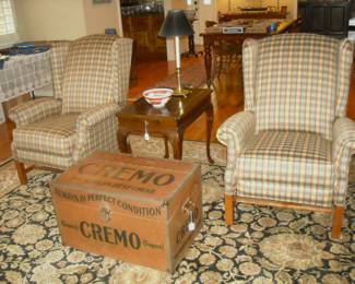 Pair Wing back Recliners.