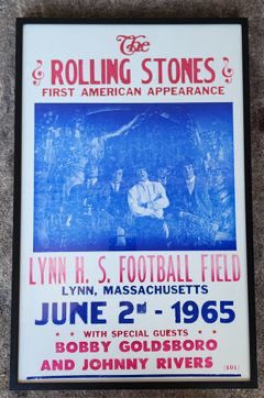 Rolling Stones Lynn H.S. Football Field Concert Poster Framed
