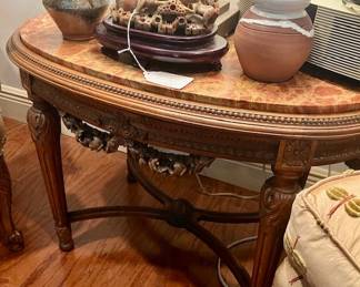 Small Antique Marble Table