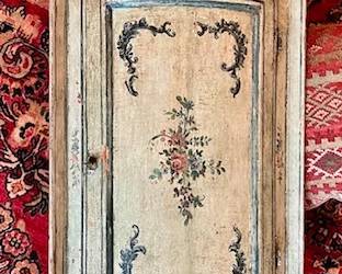 Gorgeous Antique Italian Corner Cabinet