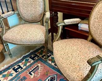 Pr. of Louis XVI Arm Chairs