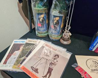 1960s Shreveport Magazines, 1949 liquor bottle carton