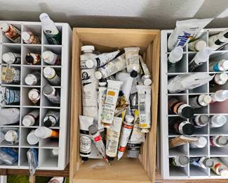 Professional and student quality oil paints