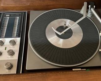 Vintage RCA vinyl record turntable and speaker unit