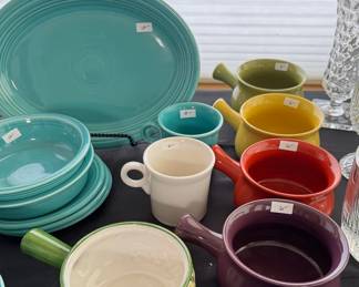 Fiestaware, ceramic soup dishes