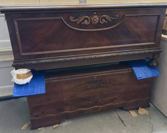 Antique cedar hope chests