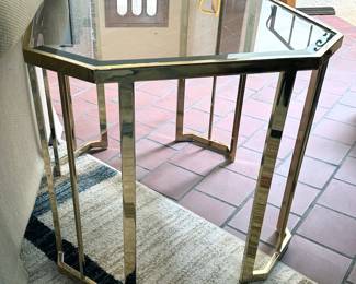 1970s glass side/coffee tables (2)