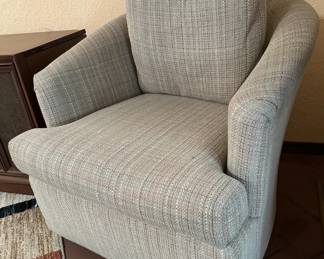 Upholstered swivel chair