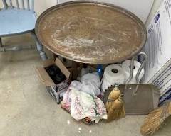 Copper tray and table base