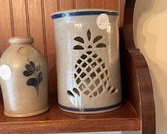 Pottery candle holder
