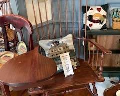 Windsor style writing chair