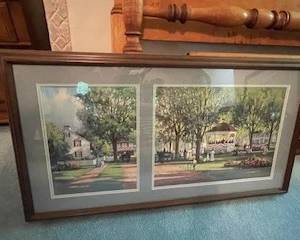 Framed print, Colonial scenes