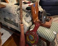 Primitive hearth natural straw broom