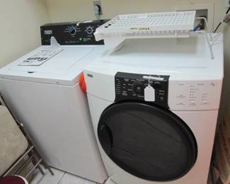 Maytag commercial washer and Kenmore dryer
