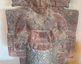 Large Mexican clay figure 