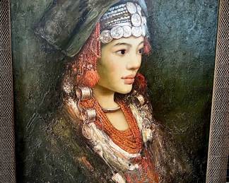 Painting of a tribal woman