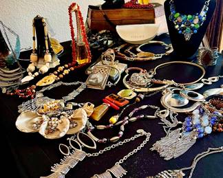 Jewelry: Many vintage Chicos pieces and pieces purchased on world travels