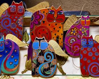 Angel Kitty ornaments by Laurel 