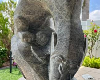 24” high, African Shona sculpture 