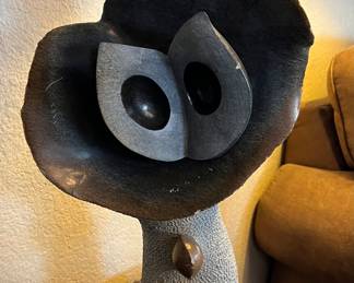Shona signed sculpture 