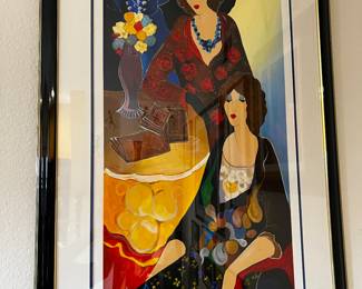 Tarkay: Titled Debbie and Donna II