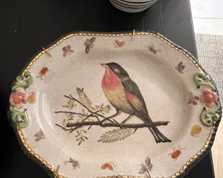 VINTAGE PORCELAIN BIRD PLATE