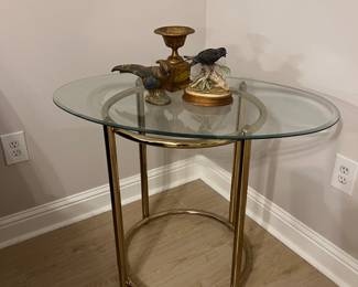 Gold/Glass Side table 