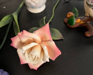 Porcelain florals, several to choose from. 