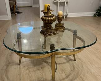 Gold/Glass Coffee table 