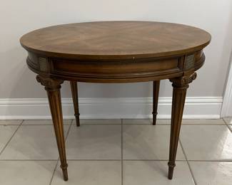 Wood Side Table-round