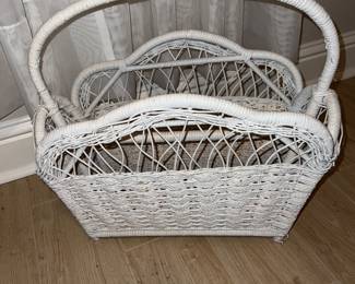 Wicker Magazine Rack