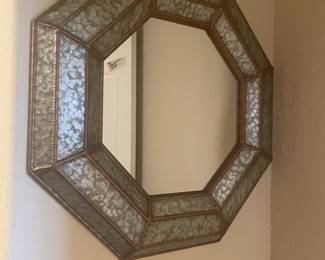 metal wall mirror - 