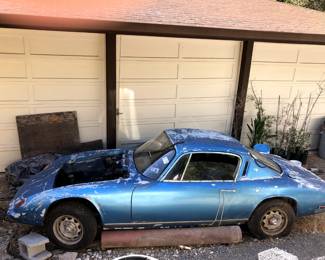 Rare 1969 Blue Lotus, Elan, Coupe, Project Car. 4-cylinder, 52,754 miles on odometer.  Engine, not in car, but we do have it. Interior is dirty but in one piece, and tires hold air.  One of the backup lights is missing.