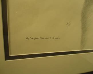My daughter Chauvon artwork, signed and dated