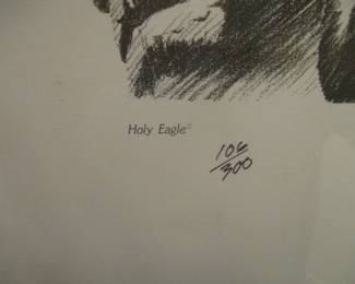 Holy Eagle signed and numbered Paul Collins artwork