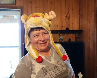 Tamye working hard! Found her another hat!