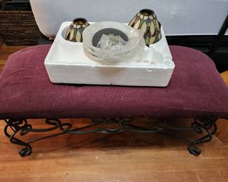 Bench - Stainglass Lamp Shades