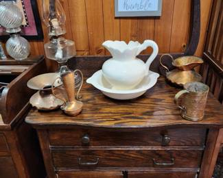 Antique Washstand - copper 
