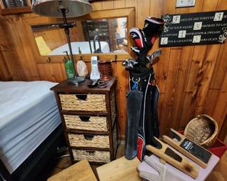 Stools - Side Table - Gold Clubs