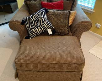 Oversized Chair and Ottoman