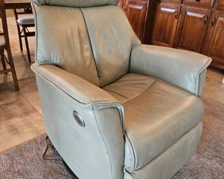 Leather electric reclining chair