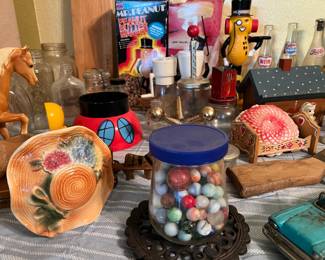 vintage toys and knick knacks