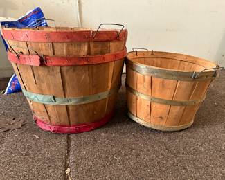 Vintage apple baskets