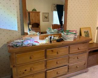 Dresser with mirror