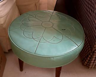 Mid century stool flower vinyl