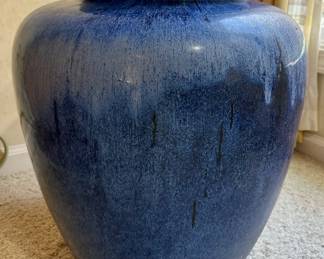 Cobalt blue Italian stoneware vessel